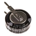 Panasonic 0.22F Supercapacitor -20 → +80% Tolerance, SD 5.5V dc, Through Hole
