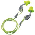 2124 001 | Uvex xact-fit Corded Disposable Ear Plugs, 26dB, Green, 50 Pairs per Package