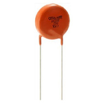 Vishay Single Layer Ceramic Capacitor (SLCC) 2.5nF 15kV dc -20 → +80% Z5U Dielectric, 615R, Through Hole +105°C