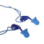 2124 011 | Uvex Corded Reusable Ear Plugs, 26dB, Blue, 50 Pairs per Package