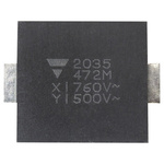 Vishay Single Layer Ceramic Capacitor (SLCC) 2.2nF 760V ac ±20% Y5U Dielectric, SMD Y1, Surface Mount +125°C Max Op.