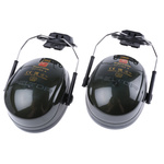 H520P3E-410-GQ | 3M PELTOR Optime II Ear Defender with Helmet Attachment, 30dB, Green