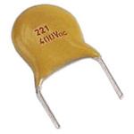 Vishay Single Layer Ceramic Capacitor (SLCC) 680pF 1kV dc ±10% Y5R Dielectric, F, Through Hole +125°C Max Op. Temp.