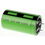 Eaton 400F Supercapacitor ±10% Tolerance, 2.5V dc, Through Hole