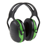 X1A-GA | 3M PELTOR X1A Ear Defender with Headband, 27dB, Black, Green