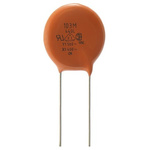 Vishay Single Layer Ceramic Capacitor (SLCC) 1nF 500V ac ±20% Y5U Dielectric, 440L, Through Hole +125°C Max Op. Temp.