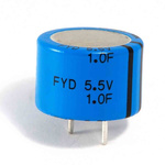 KEMET 47mF Supercapacitor -20 → +80% Tolerance, FYH 5.5V dc, Through Hole