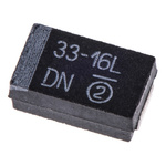 Vishay 33μF MnO2 Tantalum Capacitor 16V dc, 293D Series