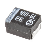 Vishay 100μF MnO2 Tantalum Capacitor 6.3V dc, TR3 Series