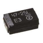 Vishay 47μF MnO2 Tantalum Capacitor 25V dc, TR3 Series