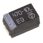 Vishay 470μF MnO2 Tantalum Capacitor 10V dc, TR3 Series