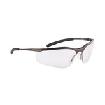 CONTMPSI | Bolle CONTOUR METAL Anti-Mist UV Safety Glasses, Clear Polycarbonate Lens, Vented