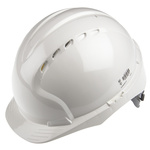 AJF030-000-100 | JSP EVO2 White Safety Helmet Adjustable, Ventilated