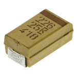 KEMET 22μF MnO2 Tantalum Capacitor 25V dc, T491 Series