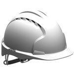 AJF160-000-100 | JSP EVO3 White Safety Helmet Adjustable, Ventilated