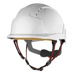 AJS260-000-100 | JSP EVOLite White Safety Helmet Adjustable, Ventilated