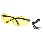 RS PRO UV Safety Glasses, Amber Polycarbonate Lens