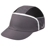 KAIZIGRSH | Delta Plus Black, Grey Standard Peak Bump Cap, Cotton, Polyester Protective Material