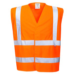 RS PRO Orange Anti-static, Flame Retardant Hi Vis Vest, L to XL