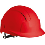 AJB160-000-600 | JSP EVOLite Red Safety Helmet Adjustable, Ventilated