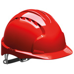 AJF160-000-600 | JSP EVO3 Red Safety Helmet Adjustable, Ventilated
