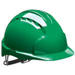 AJF160-000-300 | JSP EVO3 Green Safety Helmet Adjustable, Ventilated
