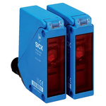 Sick Through Beam Photoelectric Sensor, Rectangular Sensor, 60 m Detection Range