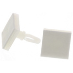 LCBSBM-5-01A2-RT, 7.9mm High Nylon PCB Support for 3.18mm PCB Hole, 12.7 x 12.7mm Base