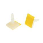 LCBSBM-7-01A2-RT, 11.1mm High Nylon PCB Support for 3.18mm PCB Hole, 12.7 x 12.7mm Base