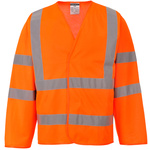 RS PRO Orange Unisex Hi Vis Jacket, L to XL
