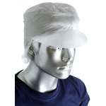 D89110HP | PAL White Disposable Snood Cap, One Size, Non-Metal Detectable, Ideal for Electronics, Food Industry, Pharmaceutical Use