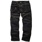 T51795 | Scruffs Worker Plus Black Men's Cotton, Polyester Trousers 34in