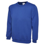 RS PRO Royal Blue Polyester, Cotton Unisex's Work Sweatshirt M