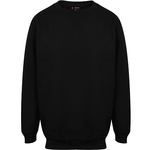 RS PRO Black Polyester, Cotton Unisex's Work Sweatshirt XL