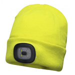 RS PRO Yellow Acrylic LED Beanie Hat
