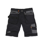 T53928 | Scruffs Trade Black Fabric Work shorts, 34in