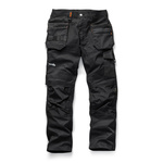 T54496 | Scruffs Trade Black Men's Cotton, Polyester Trousers 28in