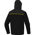 HORT2NJXG | Delta Plus Horten 2 Black/Yellow, Lightweight, Water Repellent, Windproof Gender Neutral Softshell Jacket, XL