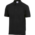 AGRANOTM | Delta Plus Black Cotton Polo Shirt, UK- 38cm, EUR- 48cm