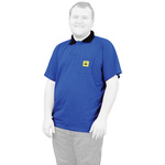RS PRO Blue Cotton, Polyester ESD-Safe Polo Shirt, UK- M, EUR- M