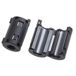 RS PRO Openable Ferrite Clamp, 21 Dia. x 36mm, For Computer Peripherals, Digital TV, Internal & External Power Cables,