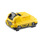 DeWALT DCB124-XJ 3Ah 12V Rechargeable Power Tool Battery, For Use With 10.8V XR and 12V XR Tools Plus, 10.8V XR Chargers