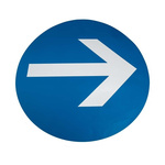RS PRO PVC Mandatory One Way Sign