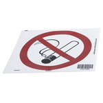 PET No Smoking Prohibition Sign, None