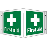 RS PRO First Aid Sign, H350 mm W200mm