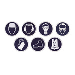 Penta Plastic Mandatory Hand Protection Sign, 300mm