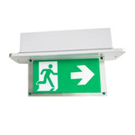 Acrylic, Steel Emergency Exit, None With Pictogram Only, Exit Sign, 410 x 240 x 140mm