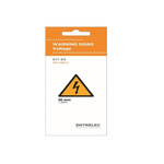 Yellow Vinyl Safety Labels, None-Text 43.7 mm x 50mm