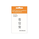 Black Vinyl Safety Labels, None-Text 12.5 mm x 12.5mm