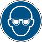 Brady Laminated Polyester B-7541 Mandatory Eye Protection Sign